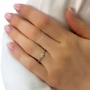 Ring, Gelbgold 333, Schmuck, Goldwerkstatt, Schmuck & Trauringe, Neuötting, Zirkonia