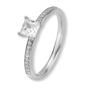 Verlobungsring Diamant Carré 0,689ct – Bild 6