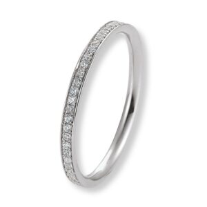 Beisteckring ½ besetzt 0,165ct