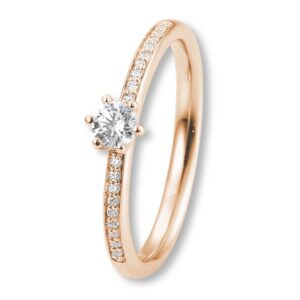 Verlobungsring, Roségold, Brillanten, Pavé, Goldwerkstatt, Schmuck und Trauringe, Neuötting