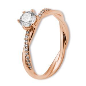 Verlobungsring, Roségold, Brillanten, Pavé, Goldwerkstatt, Schmuck und Trauringe, Neuötting