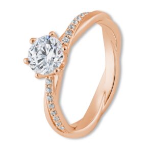 Verlobungsring, Roségold, Brillanten, Pavé, Goldwerkstatt, Schmuck und Trauringe, Neuötting