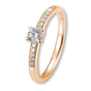 Verlobungsring, Roségold, Platin, Brillanten, Pavé, Goldwerkstatt, Schmuck und Trauringe, Neuötting