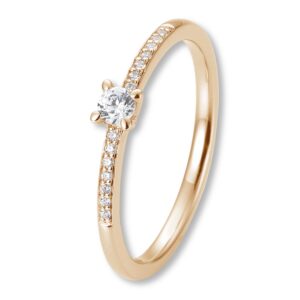 Verlobungsring, Roségold, Brillanten, Pavé, Goldwerkstatt, Schmuck und Trauringe, Neuötting