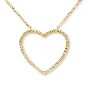 Collier, Gelbgold 750, Brillanten, Herz, Halskette, Brillantschmuck, Goldwerkstatt, Schmuck und TRauringe, Neuötting, Geschenkidee