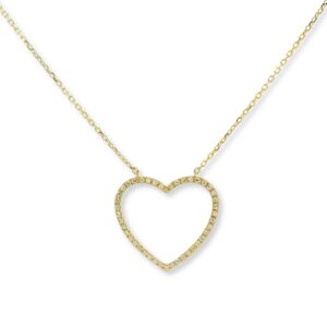 Collier, Gelbgold 750, Brillanten, Herz, Halskette, Brillantschmuck, Goldwerkstatt, Schmuck und TRauringe, Neuötting, Geschenkidee