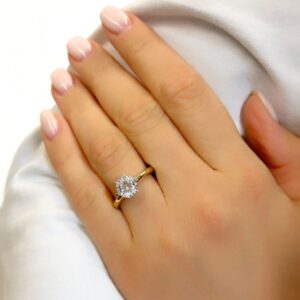 Verlobungsring bicolor Solitär 1,50ct – Bild 2