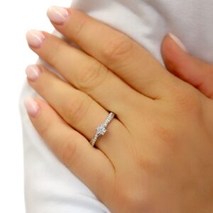 Verlobungsring elegance Pavé 0,349ct – Bild 5