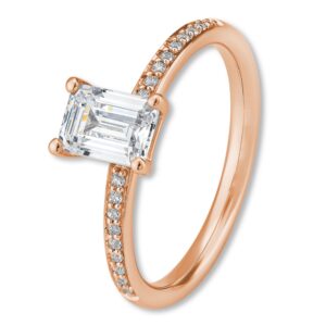 Verlobungsring, Gelbgold, Weißgold, Roségold, Brillanten, Baguette, Goldwerkstatt, Schmuck und Trauringe, Neuötting