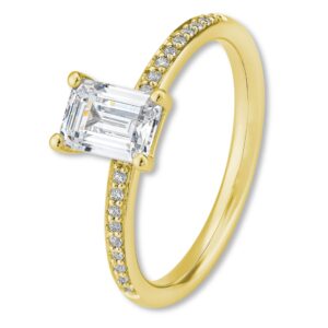 Verlobungsring, Gelbgold, Weißgold, Roségold, Brillanten, Baguette, Goldwerkstatt, Schmuck und Trauringe, Neuötting