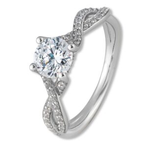 Verlobungsring, 4er Krappe, Weißgold, Gelbgold, Roségold, Heiratsantrag, Brillant, Goldwerkstatt, Schmuck & Trauringe, Neuötting, Mühldorf am Inn, Verlobung