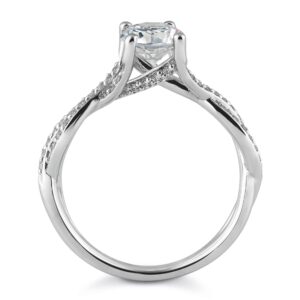 Verlobungsring, 4er Krappe, Weißgold, Gelbgold, Roségold, Heiratsantrag, Brillant, Goldwerkstatt, Schmuck & Trauringe, Neuötting, Mühldorf am Inn, Verlobung