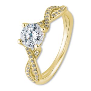 Verlobungsring, 4er Krappe, Weißgold, Gelbgold, Roségold, Heiratsantrag, Brillant, Goldwerkstatt, Schmuck & Trauringe, Neuötting, Mühldorf am Inn, Verlobung