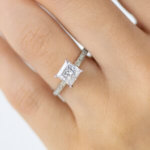 Verlobungsring Diamant Carré 1,599ct – Bild 4