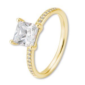 Verlobungsring, Gelbgold, Brillanten, Pavé, Goldwerkstatt, Schmuck und Trauringe, Neuötting