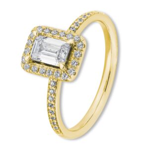 Verlobungsring Diamant Emerald 0,729ct