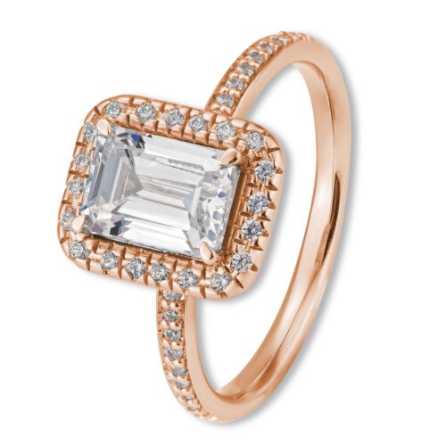 Verlobungsring, Weißgold, Roségold, Brillanten, Pavé, Goldwerkstatt, Schmuck und Trauringe, Neuötting