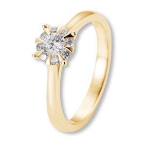 Verlobungsring, Gelbgold, Brillanten, Hero, Goldwerkstatt, Schmuck und Trauringe, Neuötting