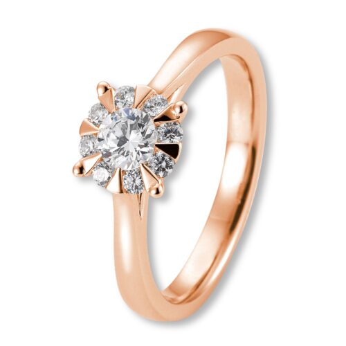 Verlobungsring, Roségold, Brillanten, Hero, Goldwerkstatt, Schmuck und Trauringe, Neuötting