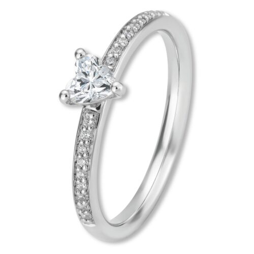 Verlobungsring, Herz, Pavé, Weißgold, Gelbgold, Roségold, Heiratsantrag, Brillant, Goldwerkstatt, Schmuck & Trauringe, Neuötting, Mühldorf am Inn, Verlobung