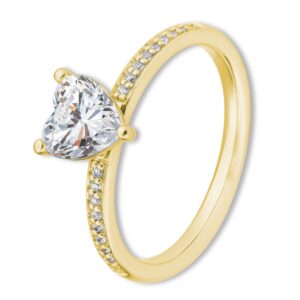 Verlobungsring, Herz, Pavé, Weißgold, Gelbgold, Roségold, Heiratsantrag, Brillant, Goldwerkstatt, Schmuck & Trauringe, Neuötting, Mühldorf am Inn, Verlobung