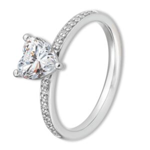 Verlobungsring, Herz, Pavé, Weißgold, Gelbgold, Roségold, Heiratsantrag, Brillant, Goldwerkstatt, Schmuck & Trauringe, Neuötting, Mühldorf am Inn, Verlobung