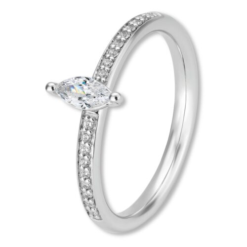 Verlobungsring, Navette, Pavé, Weißgold, Gelbgold, Roségold, Heiratsantrag, Brillant, Goldwerkstatt, Schmuck & Trauringe, Neuötting, Mühldorf am Inn, Verlobung