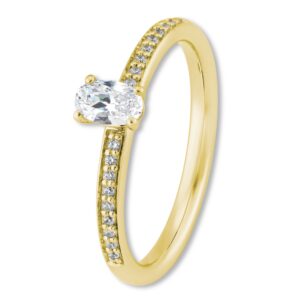 Verlobungsring, Oval, Pavé, Weißgold, Gelbgold, Roségold, Heiratsantrag, Brillant, Goldwerkstatt, Schmuck & Trauringe, Neuötting, Mühldorf am Inn, Verlobung