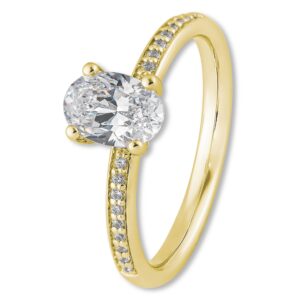 Verlobungsring, Oval, Pavé, Weißgold, Gelbgold, Roségold, Heiratsantrag, Brillant, Goldwerkstatt, Schmuck & Trauringe, Neuötting, Mühldorf am Inn, Verlobung