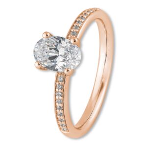 Verlobungsring, Oval, Pavé, Weißgold, Gelbgold, Roségold, Heiratsantrag, Brillant, Goldwerkstatt, Schmuck & Trauringe, Neuötting, Mühldorf am Inn, Verlobung