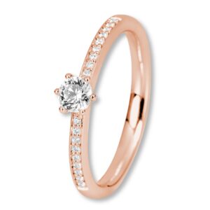 Verlobungsring, Roségold, Brillanten, Pavé, Goldwerkstatt, Schmuck und Trauringe, Neuötting