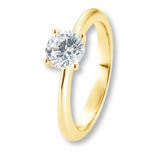 Verlobungsring, Krappenfassung, Verlaufend, Weißgold, Gelbgold, Roségold, Heiratsantrag, Brillant, Goldwerkstatt, Schmuck & Trauringe, Neuötting, Mühldorf am Inn, Verlobung