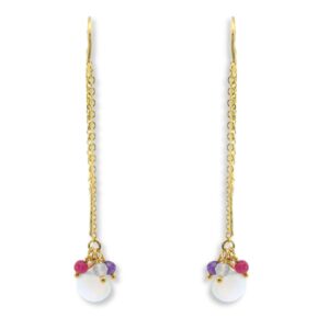 Ohrhänger, Silber 925, vergoldet, Amethyst, Süßwsserperle, Ohrringe, Ohrschmuck, Goldwerkstatt, Schmuck und Trauringe, Neuötting, Altötting