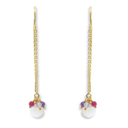 Ohrhänger, Silber 925, vergoldet, Amethyst, Süßwsserperle, Ohrringe, Ohrschmuck, Goldwerkstatt, Schmuck und Trauringe, Neuötting, Altötting