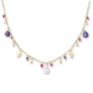 Collier Amethyst & Turmalin