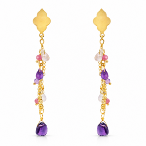 Ohrhänger Amethyst & Rosenquarz