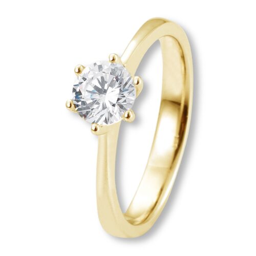 Verlobungsring, Krappenfassung, Verlaufend, Weißgold, Gelbgold, Roségold, Heiratsantrag, Brillant, Goldwerkstatt, Schmuck & Trauringe, Neuötting, Mühldorf am Inn, Verlobung