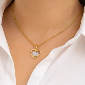 Anhänger, Gelbgold 333, Zirkonia, Halskette, Goldschmuck, Goldwerkstatt Schmuck und Trauringe, Neuötting, Altötting