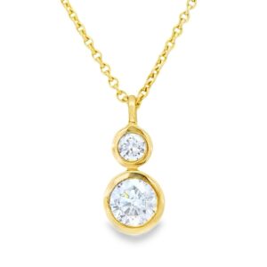 Anhänger, Gelbgold 333, Zirkonia, Halskette, Goldschmuck, Goldwerkstatt Schmuck und Trauringe, Neuötting, Altötting