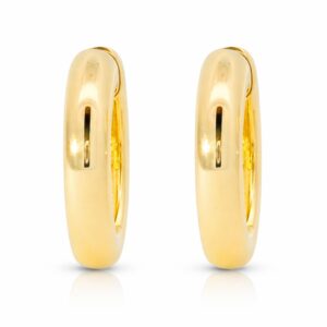 Creolen Gelbgold 585 Rund – Bild 2