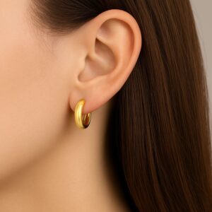 Creolen, Ohrringe, Gelbgold 585, Ohrschmuck, Goldschmuck, Goldwerkstatt Schmuck und Trauringe, Neuötting, Altötting