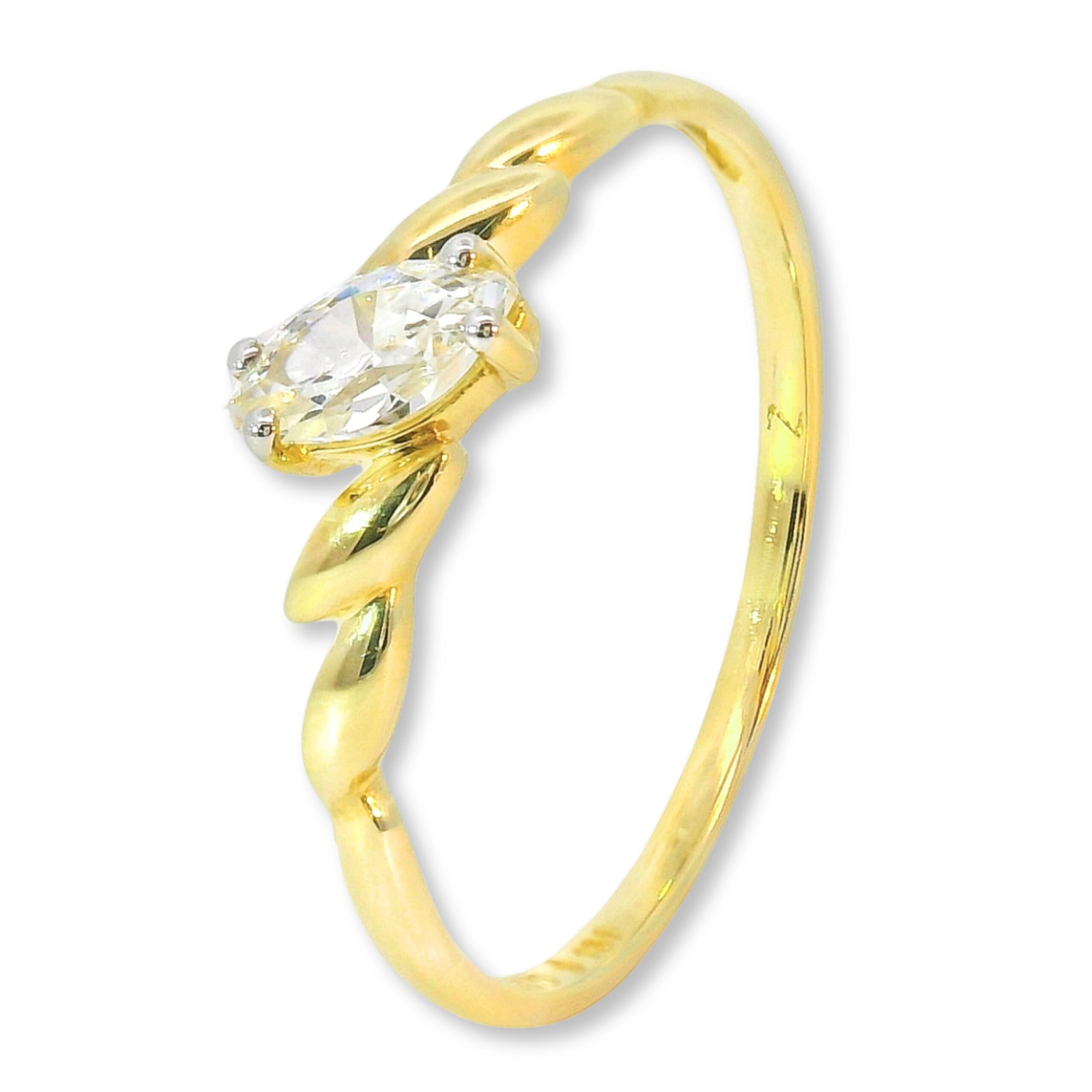 16600272 Gelbgold 333 Zirkonia 265€ -1 Ring, Verlobungsring, Goldring, Gelbgold, Zirkonia, Goldschmuck, Goldwerkstatt, Schmuck und Trauringe, Neuötting, Altötting