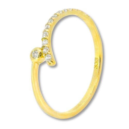 Ring, Verlobungsring, Goldring, Gelbgold, Zirkonia, Goldschmuck, Goldwerkstatt, Schmuck und Trauringe, Neuötting, Altötting
