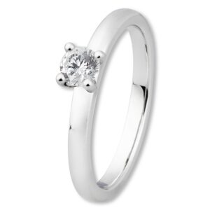 Verlobungsring, Krappenfassung, Weißgold, Gelbgold, Roségold, Solitärring, 4er Krappe, Heiratsantrag, Brillant, Goldwerkstatt, Schmuck & Trauringe, Neuötting, Mühldorf am Inn, Verlobung, Diamantring