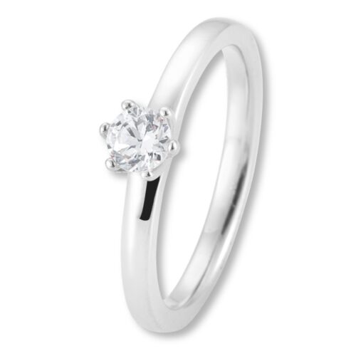 Verlobungsring, Krappenfassung, Weißgold, Gelbgold, Roségold, Solitärring, 4er Krappe, Heiratsantrag, Brillant, Goldwerkstatt, Schmuck & Trauringe, Neuötting, Mühldorf am Inn, Verlobung, Diamantring