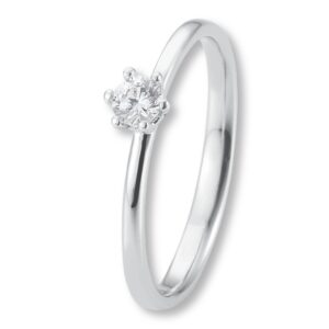 Verlobungsring, Krappenfassung, Weißgold, Gelbgold, Roségold, Solitärring, 4er Krappe, Heiratsantrag, Brillant, Goldwerkstatt, Schmuck & Trauringe, Neuötting, Mühldorf am Inn, Verlobung, Diamantring