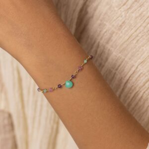 Armand, Silber925, Vergoldet, Armkette, Amethyst, Turmalin, Goldwerkstatt, Schmuck & Trauringe, Neuötting, Altötting