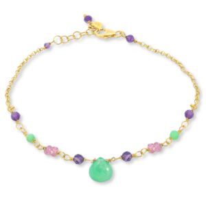 Armand, Silber925, Vergoldet, Armkette, Amethyst, Turmalin, Goldwerkstatt, Schmuck & Trauringe, Neuötting, Altötting