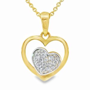 Anhänger, Gelbgold 333, Zirkonia, Halskette, Goldschmuck, Goldwerkstatt Schmuck und Trauringe, Neuötting, Altötting