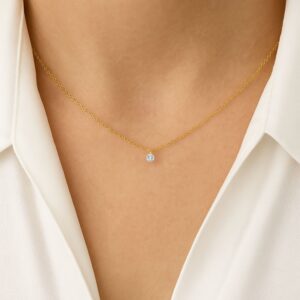 Collier, Gelbgold 750, Goldschmuck, Halskette, Brillantschmuck, Brillant, Neuötting, Altötting, Weißgoldschmuck, Geschenk